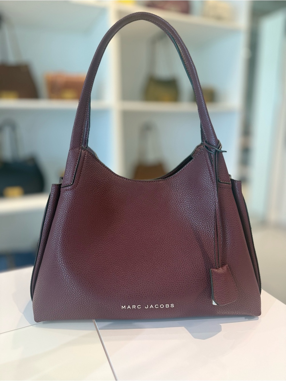 NWT Marc Jacobs large work hobo bag - dark plum - Picture 2 of 7